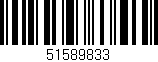Código de barras (EAN, GTIN, SKU, ISBN): '51589833'