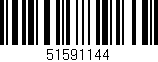 Código de barras (EAN, GTIN, SKU, ISBN): '51591144'