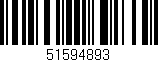 Código de barras (EAN, GTIN, SKU, ISBN): '51594893'