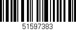 Código de barras (EAN, GTIN, SKU, ISBN): '51597383'