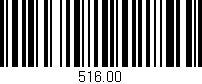 Código de barras (EAN, GTIN, SKU, ISBN): '516.00'
