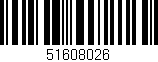 Código de barras (EAN, GTIN, SKU, ISBN): '51608026'