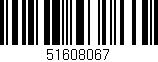 Código de barras (EAN, GTIN, SKU, ISBN): '51608067'