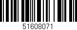 Código de barras (EAN, GTIN, SKU, ISBN): '51608071'