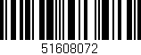 Código de barras (EAN, GTIN, SKU, ISBN): '51608072'