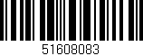 Código de barras (EAN, GTIN, SKU, ISBN): '51608083'
