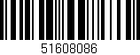 Código de barras (EAN, GTIN, SKU, ISBN): '51608086'