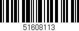Código de barras (EAN, GTIN, SKU, ISBN): '51608113'