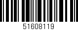 Código de barras (EAN, GTIN, SKU, ISBN): '51608119'