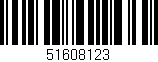 Código de barras (EAN, GTIN, SKU, ISBN): '51608123'