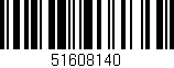 Código de barras (EAN, GTIN, SKU, ISBN): '51608140'