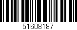 Código de barras (EAN, GTIN, SKU, ISBN): '51608187'