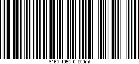 Código de barras (EAN, GTIN, SKU, ISBN): '5160_1950_0_800ml'