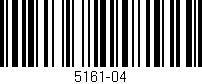 Código de barras (EAN, GTIN, SKU, ISBN): '5161-04'