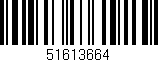 Código de barras (EAN, GTIN, SKU, ISBN): '51613664'