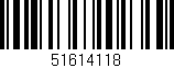Código de barras (EAN, GTIN, SKU, ISBN): '51614118'