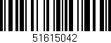Código de barras (EAN, GTIN, SKU, ISBN): '51615042'