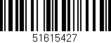 Código de barras (EAN, GTIN, SKU, ISBN): '51615427'