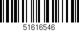Código de barras (EAN, GTIN, SKU, ISBN): '51616546'