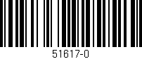 Código de barras (EAN, GTIN, SKU, ISBN): '51617-0'