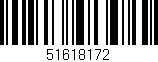 Código de barras (EAN, GTIN, SKU, ISBN): '51618172'