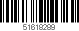 Código de barras (EAN, GTIN, SKU, ISBN): '51618289'