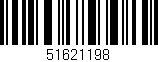 Código de barras (EAN, GTIN, SKU, ISBN): '51621198'