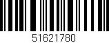 Código de barras (EAN, GTIN, SKU, ISBN): '51621780'