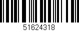 Código de barras (EAN, GTIN, SKU, ISBN): '51624318'