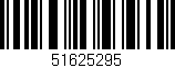 Código de barras (EAN, GTIN, SKU, ISBN): '51625295'