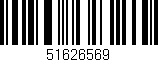 Código de barras (EAN, GTIN, SKU, ISBN): '51626569'