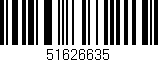 Código de barras (EAN, GTIN, SKU, ISBN): '51626635'