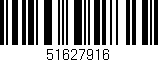 Código de barras (EAN, GTIN, SKU, ISBN): '51627916'