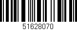Código de barras (EAN, GTIN, SKU, ISBN): '51628070'