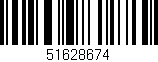 Código de barras (EAN, GTIN, SKU, ISBN): '51628674'