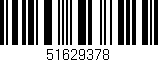 Código de barras (EAN, GTIN, SKU, ISBN): '51629378'