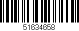 Código de barras (EAN, GTIN, SKU, ISBN): '51634658'