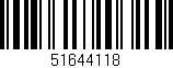 Código de barras (EAN, GTIN, SKU, ISBN): '51644118'