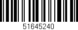 Código de barras (EAN, GTIN, SKU, ISBN): '51645240'