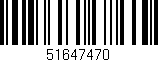 Código de barras (EAN, GTIN, SKU, ISBN): '51647470'