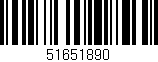 Código de barras (EAN, GTIN, SKU, ISBN): '51651890'