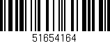 Código de barras (EAN, GTIN, SKU, ISBN): '51654164'