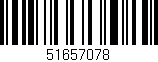 Código de barras (EAN, GTIN, SKU, ISBN): '51657078'