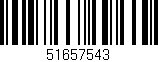 Código de barras (EAN, GTIN, SKU, ISBN): '51657543'