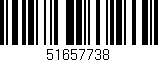 Código de barras (EAN, GTIN, SKU, ISBN): '51657738'