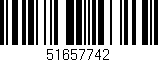 Código de barras (EAN, GTIN, SKU, ISBN): '51657742'