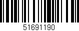 Código de barras (EAN, GTIN, SKU, ISBN): '51691190'