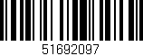 Código de barras (EAN, GTIN, SKU, ISBN): '51692097'