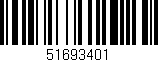 Código de barras (EAN, GTIN, SKU, ISBN): '51693401'