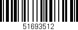 Código de barras (EAN, GTIN, SKU, ISBN): '51693512'